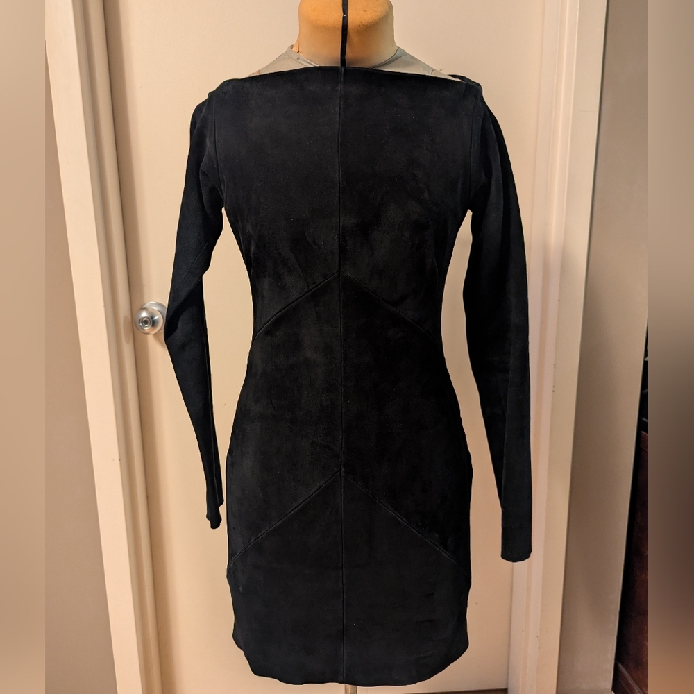 Grai Black Suede Dress